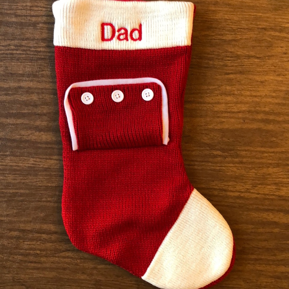 Family Christmas PJs Personalized Stocking “Dad”